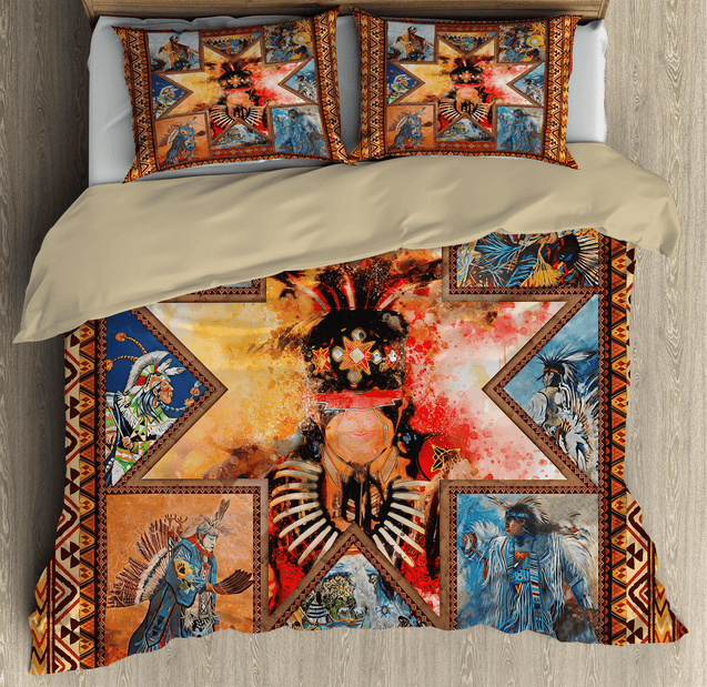 Native American Pow Wow 3D All Over Printed Bedding Set