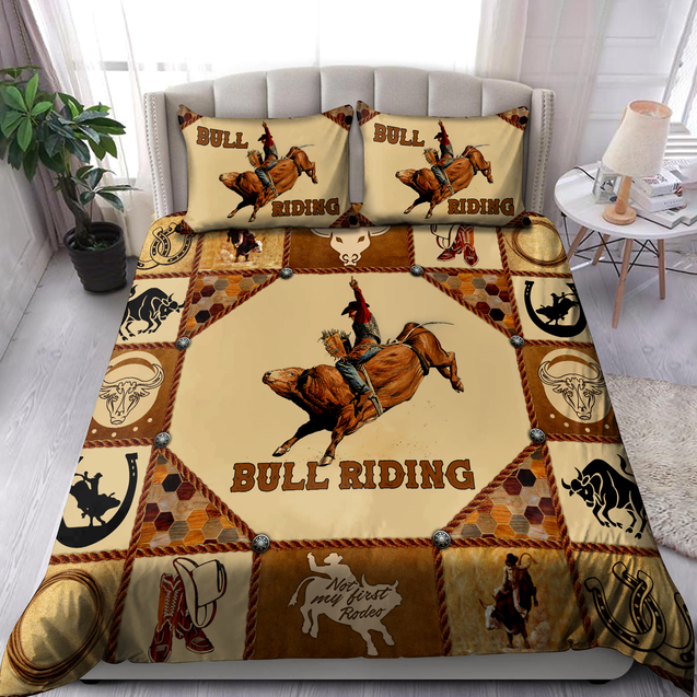 Bull Riding Rope Bedding Set Not My First Rodeo