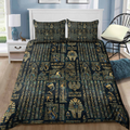 Egyptian Hieroglyphs And Deities Mythology Culture 3D design Bedding set