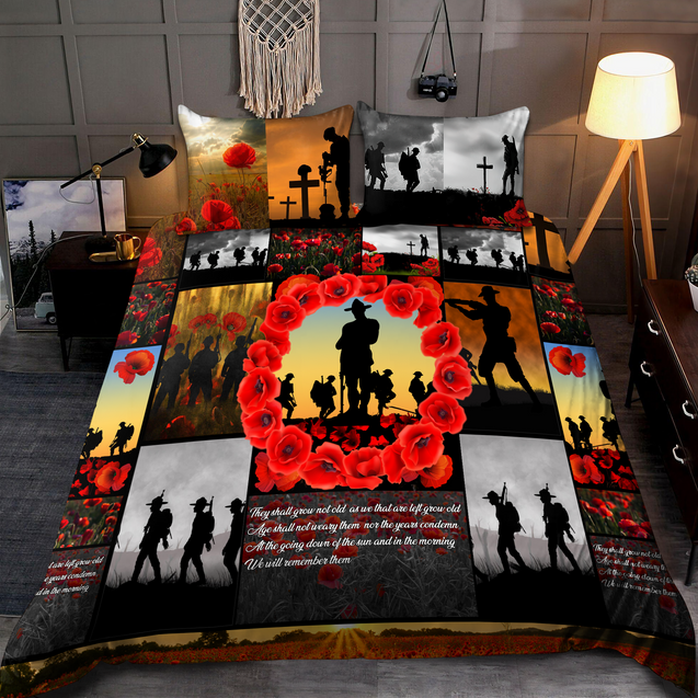 Premium Bedding Set Remember Anzac Day ML