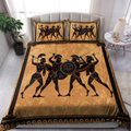 Ancient greece Warrior Greek Mythology 3D design print Bedding Set