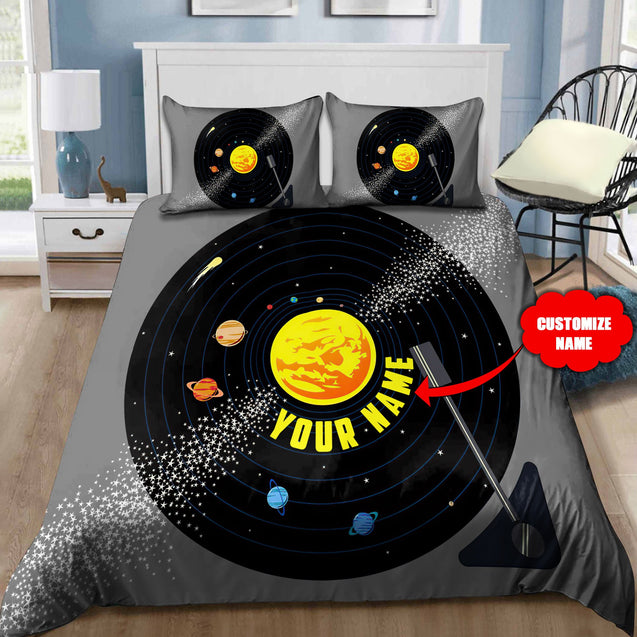 Customize Name Vinyl Record Bedding Set NTN11052102