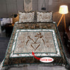 Deer Couple Customize Name Bedding Set NTN25012103