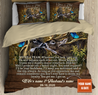 Deer Couple Customize Name Bedding Set