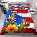 Customize Name Coqui Puerto Rico Bedding Set MH24032101