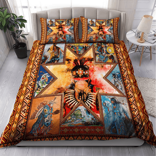 Native American Pow Wow 3D All Over Printed Bedding Set