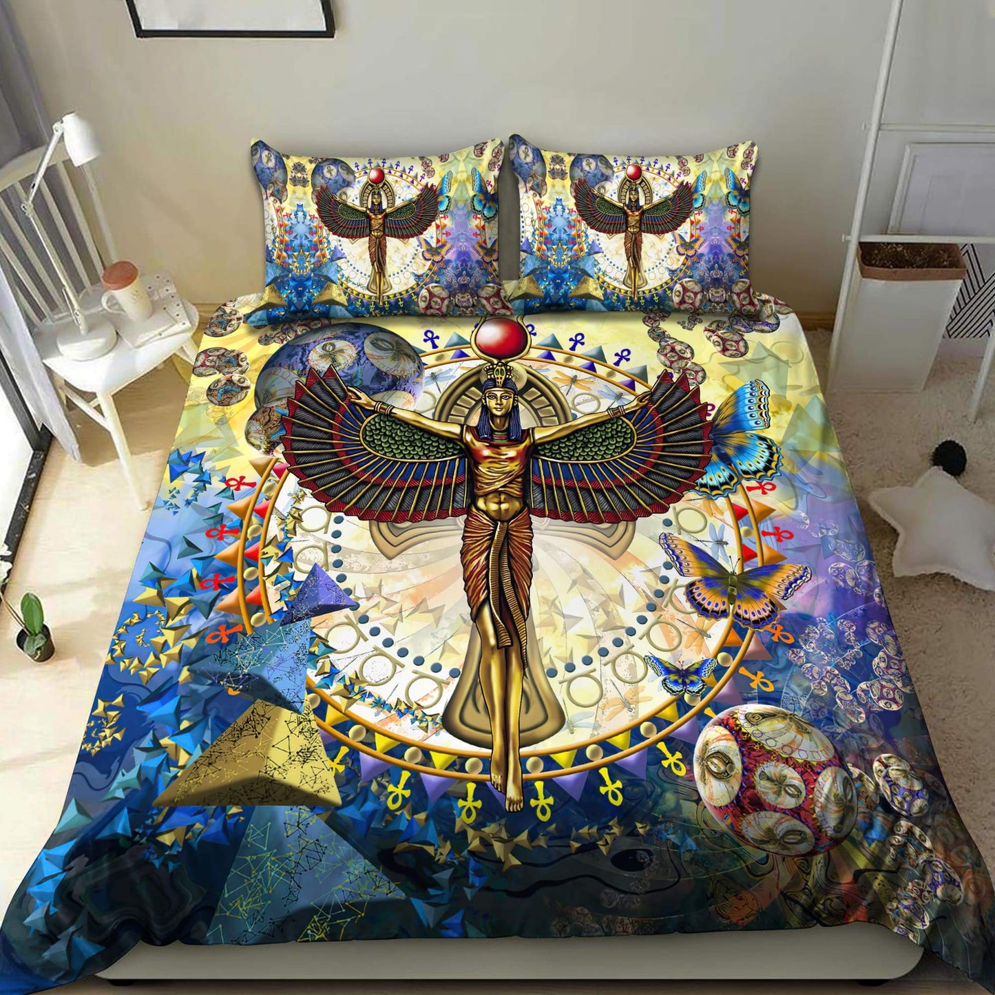 Hathor Goddess Beautiful Life Ancient Egyptian Bedding Set