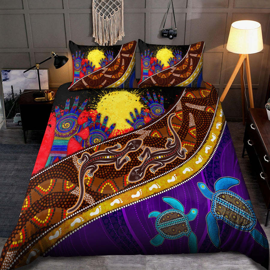 Aboriginal Culture Painting Art Colorful 3D Design bedding set