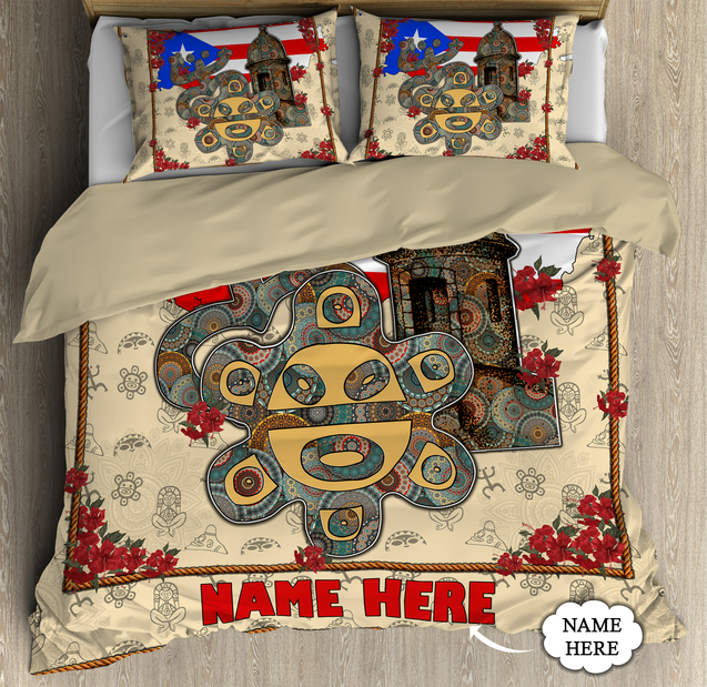 Customize Name Puerto Rico Bedding Set TNA22032102