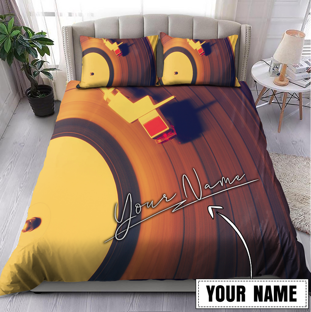 Customize Name Vinyl Record Bedding Set MH26052105