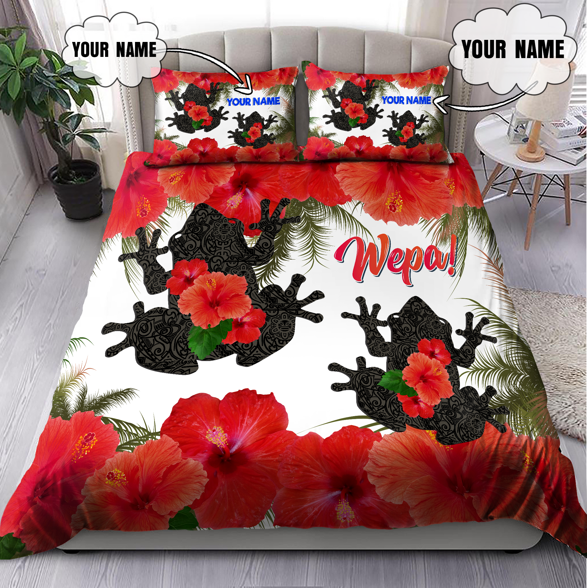 Customize Name Coqui and Maga Puerto Rico Bedding Set MH31032105