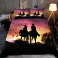 Couple Cowboy 3D All Over Printed Bedding Set