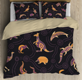 Aboriginal Animal Culture Painting art 3D Design bedding set