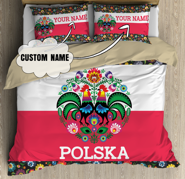 Customize Poland 3D all over printed bedding set SN29052104