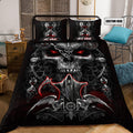 Customize Name Skull Art Bedding Set