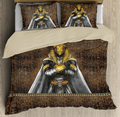 Egyptian Ancient Pharaoh Gods hieroglyphs 3D Printed Bedding Set