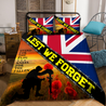 Stand for the Flag Kneel for the Fallen UK Soldier 3D print Bedding set