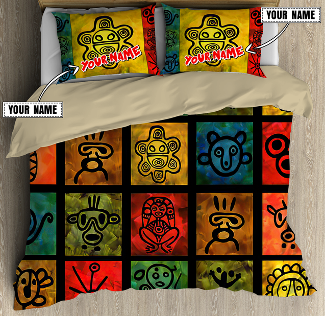 Customize Name Puerto Rico Symbols Bedding Set MH10042101