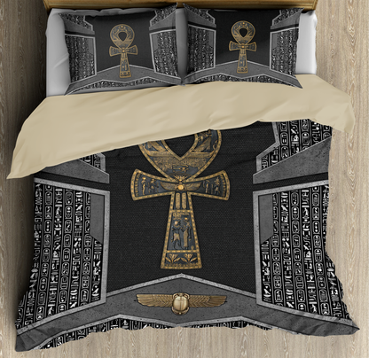 Ankh key of life ancient Egyptian Bedding set