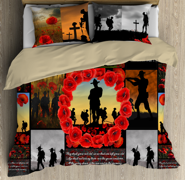 Premium Bedding Set Remember Anzac Day ML