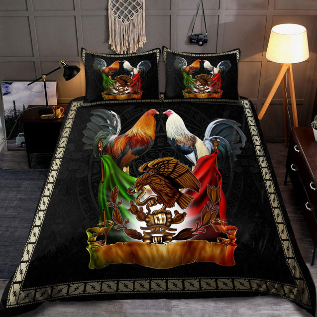 Rooster Mexico 3D Printed Bedding Set