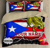 Customize Name Coqui And Love Puerto Rico Bedding Set SN17042101