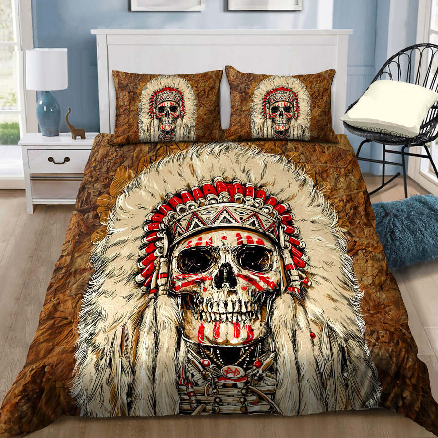 Native Skull 3D All Over Printed Bedding Set MH25012101