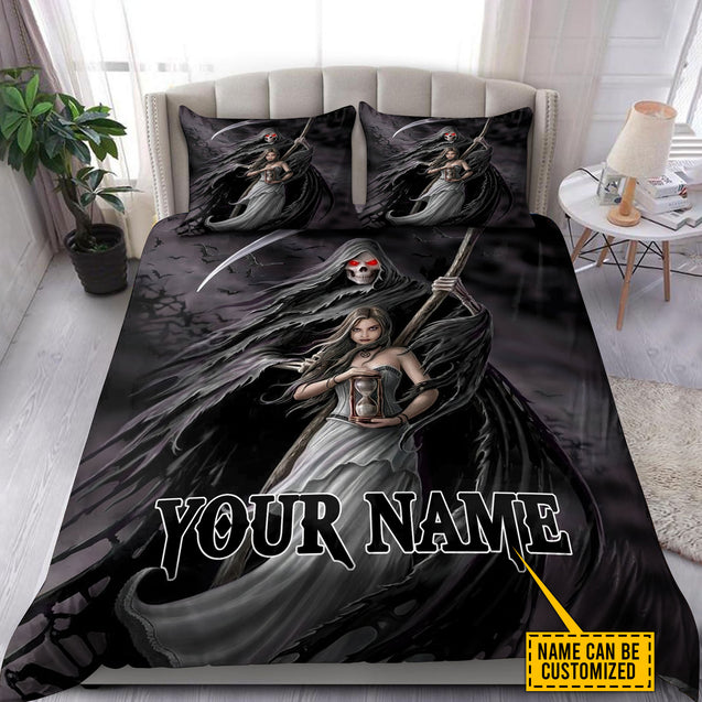 Customize Name Skull Bedding Set NTN01062103