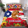 Customize Name Lovely Coquí Puerto Rico Bedding Set