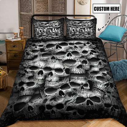 Customize Name Skull Bedding Set Pi17062103