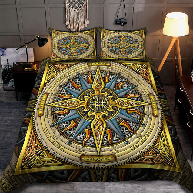 Celtic Compass 3D All Over Printed Bedding Set