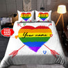 Customize Name LGBT Pride Bedding Set HHT20052103