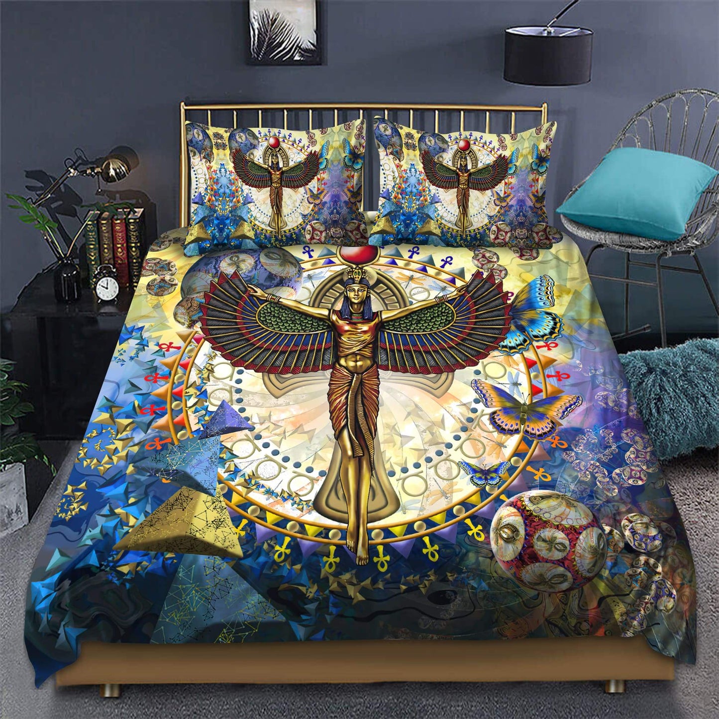 Hathor Goddess Beautiful Life Ancient Egyptian Bedding Set