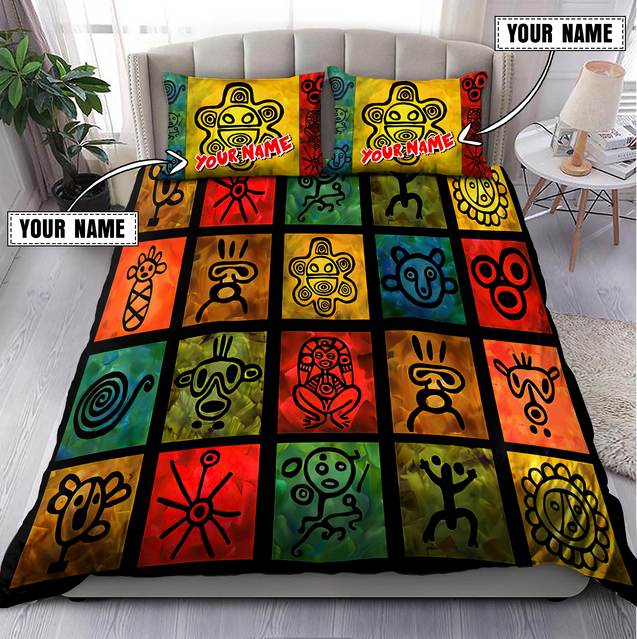 Customize Name Puerto Rico Symbols Bedding Set MH10042101