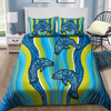 Aboriginal Fishing Blue River Painting art Bedding Set