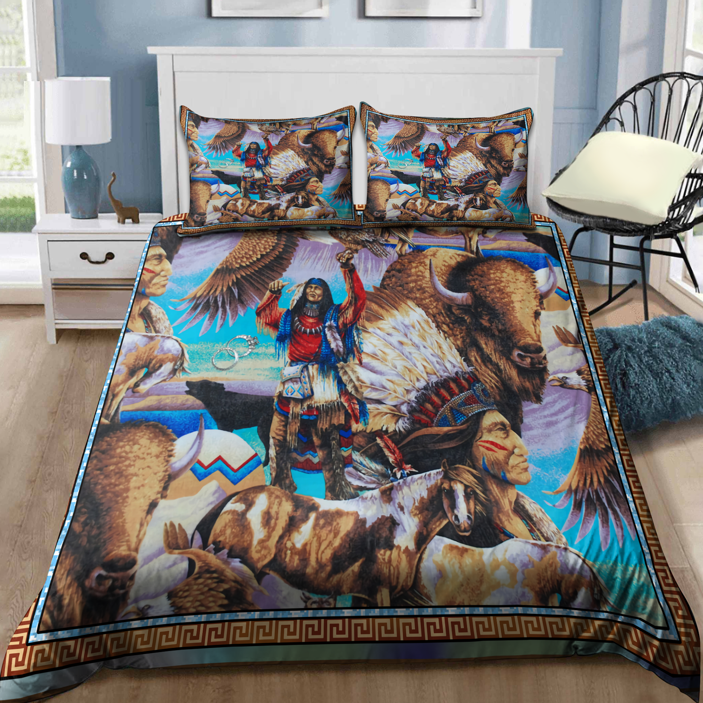 Native American 3D All Over Printed Bedding Set