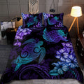 Beautiful Turtles Hibiscus Hawaii Bedding Set