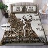 Love Gift Couple Deer Custom Name 3D Bedding Set LAM