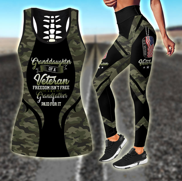 US Veteran Granddaughter Combo (Legging+Tank) for women TR1806201S-Apparel-Huyencass-S-S-Vibe Cosy™