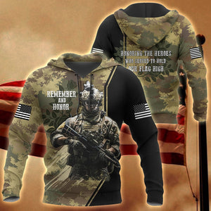 Memorial day Remember and honor the heroes who served to hold our flag high TR220402-Apparel-Huyencass-Hoodie-S-Vibe Cosy™