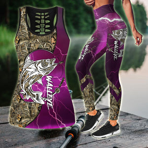 Walleye fishing gear country girl Tattoo camo Combo Legging + Tank TR200401 - Amaze Style™-Apparel