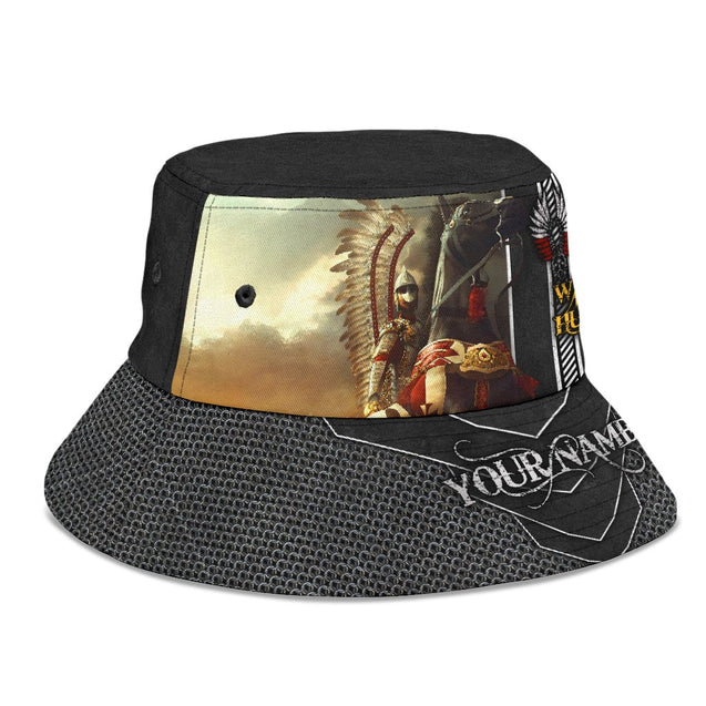 Premium Bucket Hat Polish Winged Hussars 3D Over Printed