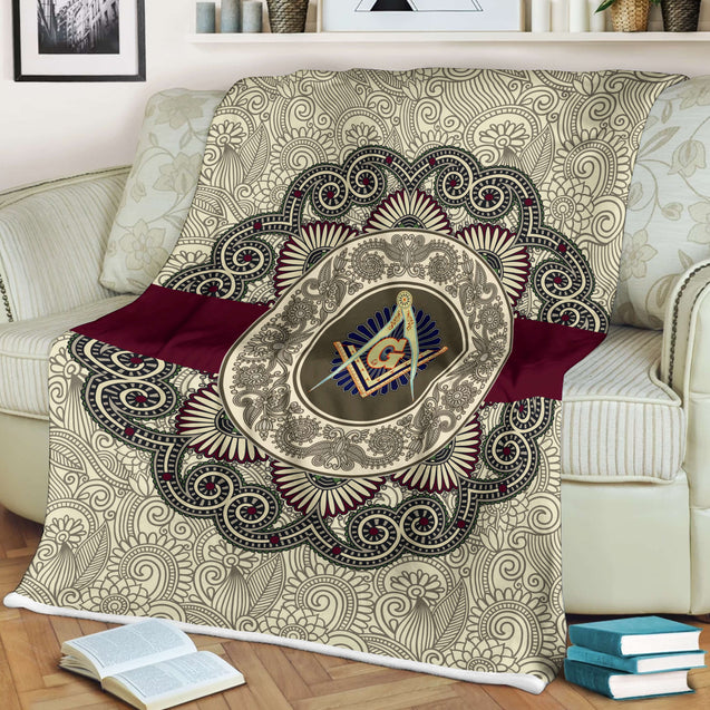 Freemasonry 3D All Over Printed Soft and Warm Blanket