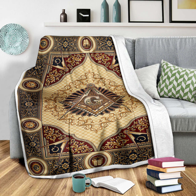 Freemasonry 3D All Over Printed Blanket