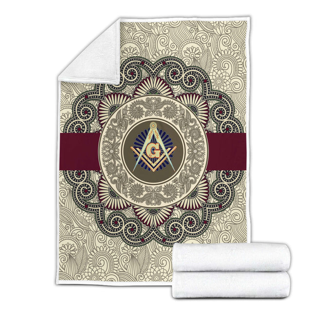 Freemasonry 3D All Over Printed Soft and Warm Blanket