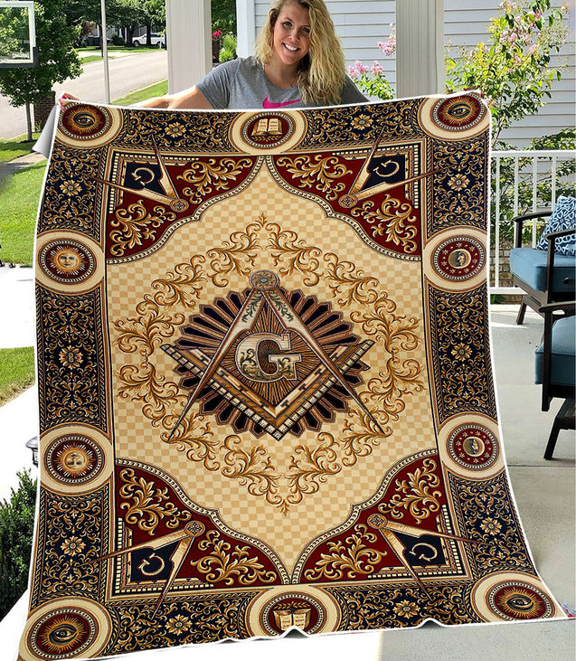 Freemasonry 3D All Over Printed Blanket