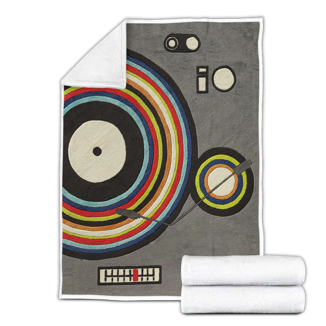 Vinyl Record 3D All Over Printed Blanket