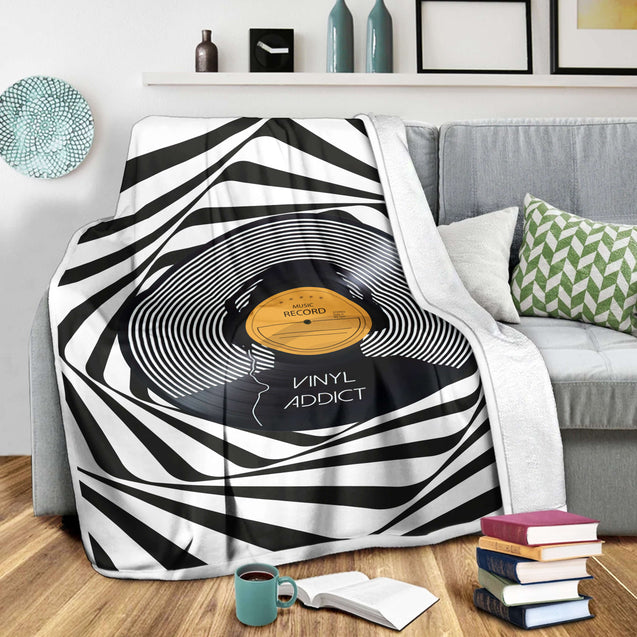 Vinyl Record 3D All Over Printed Blanket