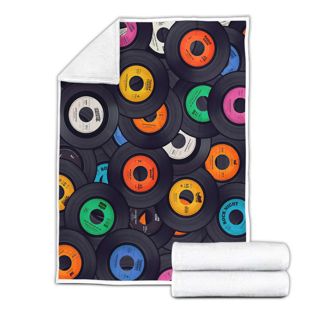 Vinyl Record 3D All Over Printed Blanket