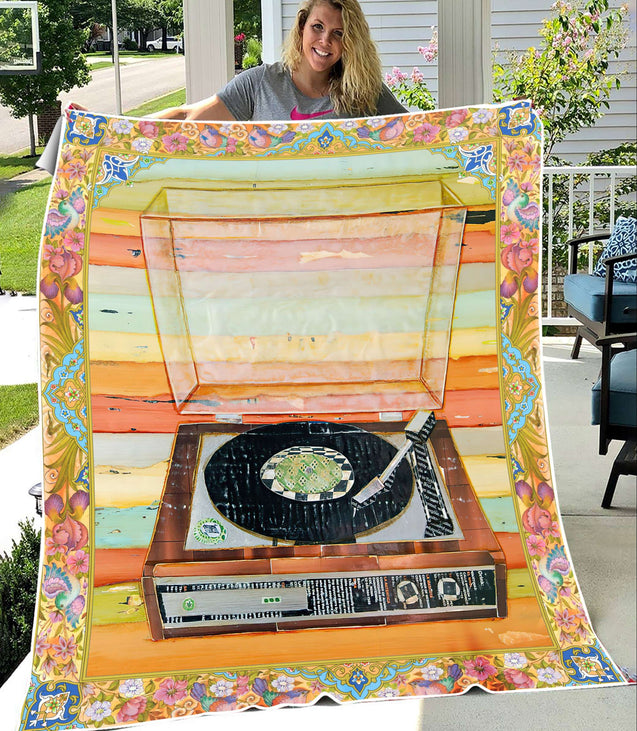 Vinyl Record 3D All Over Printed Blanket